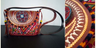 Tunes From the Duens ⌘ Leather Handbag With Kutchi Embroidery ⌘ 14