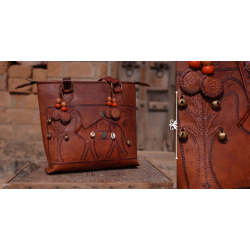 Tunes From the Duens ⌘  Leather Handbag With Jatt Embroidery ⌘ 2