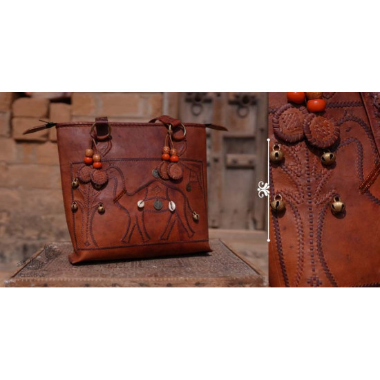 Tunes From the Duens ⌘  Leather Handbag With Jatt Embroidery ⌘ 2