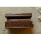 Wood Flower Carving ~ Walnut Wood Box 