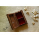 Wood Flower Carving ~ Walnut Wood Box 