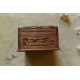 Wood Flower Carving ~ Walnut Wood Box 