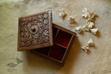 Wood Carving ~ Walnut Wood Dry Fruit Box