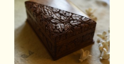Grapes Wood Carving ~ Walnut wood box