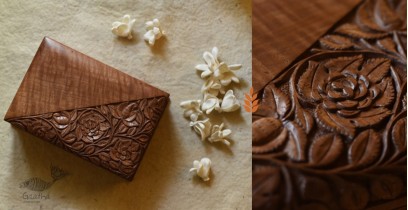 Gulab Wood Carving ~ Walnut wood box