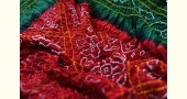 shop Gajji Silk - Traditional Bandhani Dupatta in Red & Green Color