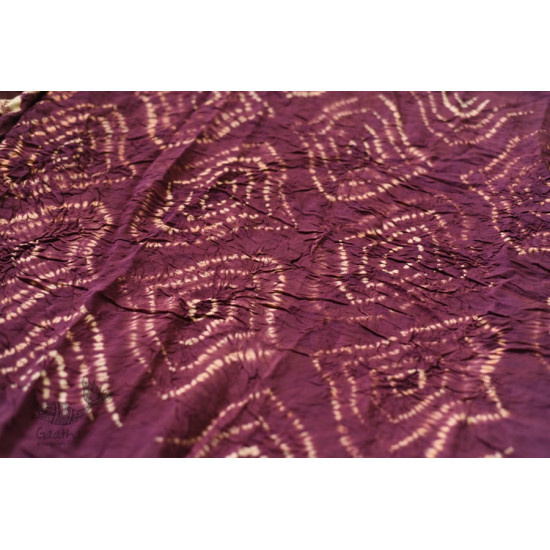 shop online Modal Silk Ajrakh Tie & Dye violet  Saree