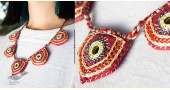 shop Handmade applique & Embroidered fabric necklace