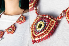 Applique & Embroidered Necklace ✺ 4