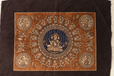 Matani Pachedi Painting - Tridevi (Lakshmi, Parvati, Saraswati)