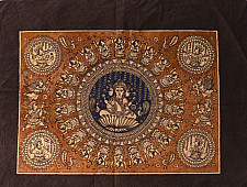 Mata ni Pachedi Painting - Tridevi (Lakshmi, Parvati, Saraswati)