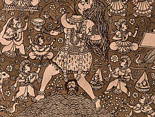 Mata ni Pachedi Painting - Goddess Chinnamasta