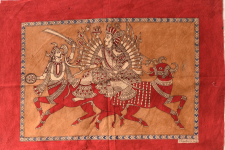 Matani Pachedi Painting - Mahishasura Mardini