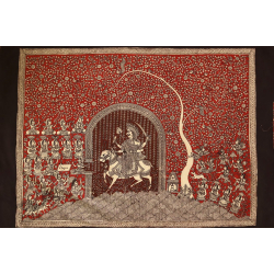 Sacred cloth of the Goddess - Meldi Maa ( 28" X 21" )