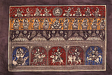 Sacred cloth of the Goddess - Panch Devi ( 15" X 18" )
