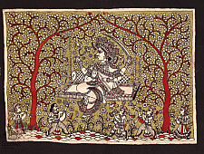 Sacred cloth of the Goddess - Hadaksha Maa ( 15" X 18" )