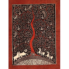 Sacred cloth of the Goddess - Tree of Life ( 15" X 18" )
