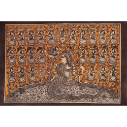 Sacred cloth of the Goddess - Nageshvari Maa ( 15" X 18" )