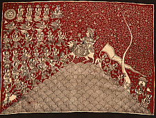 Sacred cloth of the Goddess - Durga Maa ( 25" X 21" )