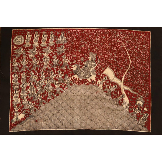 Sacred cloth of the Goddess - Durga Maa ( 25 X 21 )