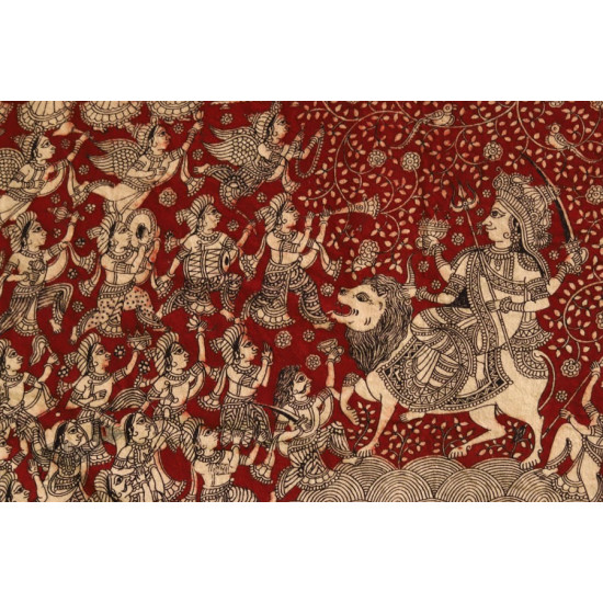 Sacred cloth of the Goddess - Durga Maa ( 25 X 21 )