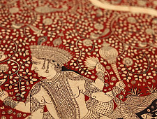 Sacred cloth of the Goddess - Matsya Avtar ( 38" X 29")