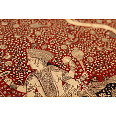 Sacred cloth of the Goddess - Matsya Avtar ( 38" X 29")