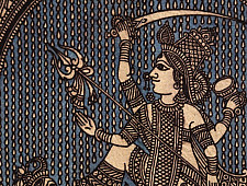 Sacred cloth of the Goddess - Aadhya Shakti Maa ( 15" X 18" )