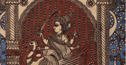 Sacred cloth of the Goddess - Bhrahmani Maa ( 15" X 18" )