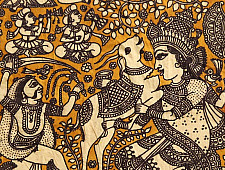 Sacred cloth of the Goddess - Durga Maa ( 15" X 18" )