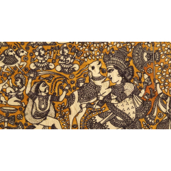 Sacred cloth of the Goddess - Durga Maa ( 15" X 18" )