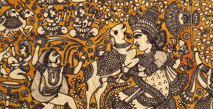 Sacred cloth of the Goddess - Durga Maa ( 15 X 18 )