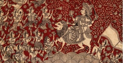 Sacred cloth of the Goddess - Durga Maa ( 25" X 21" )