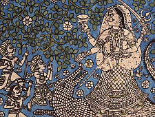 Sacred cloth of the Goddess - Khodiyar Maa ( 15" X 18" )