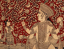 Sacred cloth of the Goddess - Matsya Avtar ( 38" X 29")