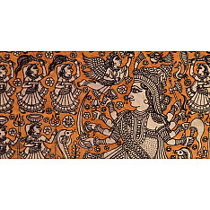 Sacred cloth of the Goddess - Nageshvari Maa ( 15" X 18" )