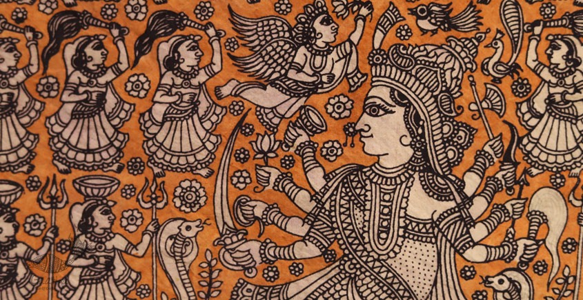 Sacred cloth of the Goddess - Nageshvari Maa ( 15 X 18 )