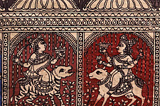 Sacred cloth of the Goddess - Panch Devi ( 15" X 18" )