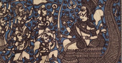 Sacred cloth of the Goddess - Vaahanvati Maa ( 15" X 18" )