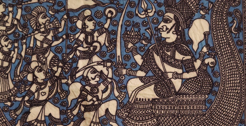 Sacred cloth of the Goddess - Vaahanvati Maa ( 15 X 18 )