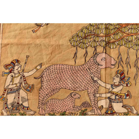 shop online Matani Pachedi - A Painting About Shepherd Cutting Wool