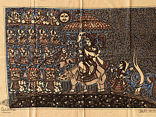 Sacred Cloth Of The Goddess ~ Mata ni Pachedi Painting - Dhaawni Maata