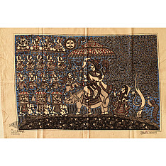 Sacred Cloth Of The Goddess ~ Mata ni Pachedi Painting - Dhaawni Maata