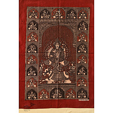 Sacred Cloth Of The Goddess ~ Mata ni Pachedi Painting - Vishat Maa