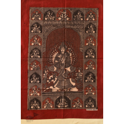 Sacred Cloth Of The Goddess ~ Matani Pachedi Painting - Vishat Maa