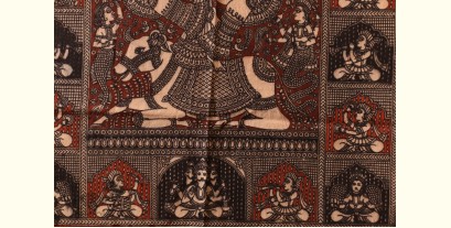 Sacred Cloth Of The Goddess ~ Matani Pachedi Painting - Vishat Maa