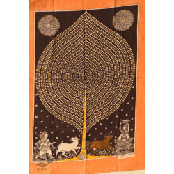 Sacred Cloth Of The Goddess ~ Matani Pachedi Painting - Tree Of Life