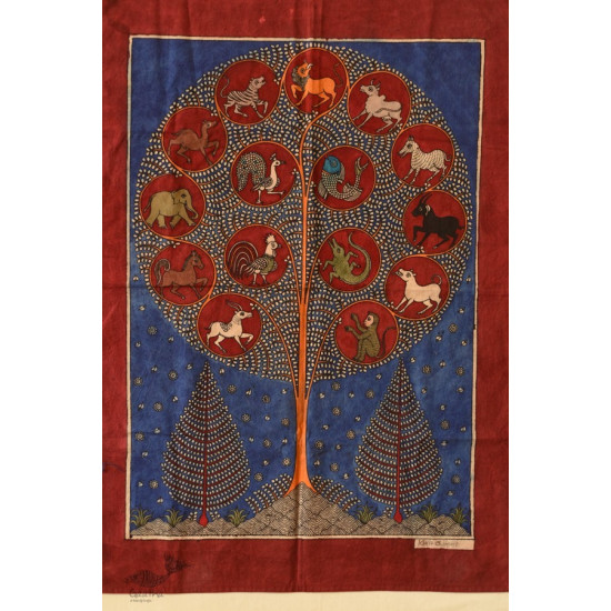 shop online Matani Pachedi - Animal & Birds in Life of Tree