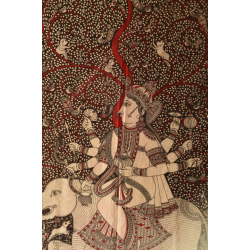 Sacred Cloth Of The Goddess ~ Matani Pachedi Painting - Ambika