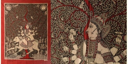 Sacred Cloth Of The Goddess ~ Matani Pachedi Painting - Ambika